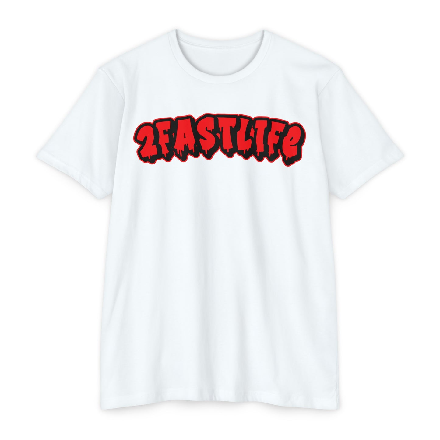 2FastLife "WE DONT SLOW DOWN" TEE (Red Logo)